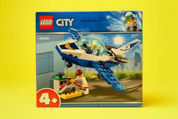 LEGO City 60206 Sky Police Jet Patrol, j, Bontatlan