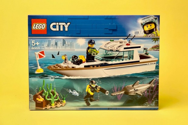 LEGO City 60221 Diving Yacht, Uj, Bontatlan