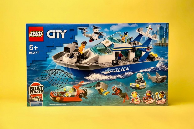 LEGO City 60277 Police Patrol Boat, j, Bontatlan