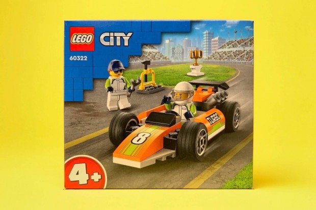 LEGO City 60322 Race Car, Új, Bontatlan