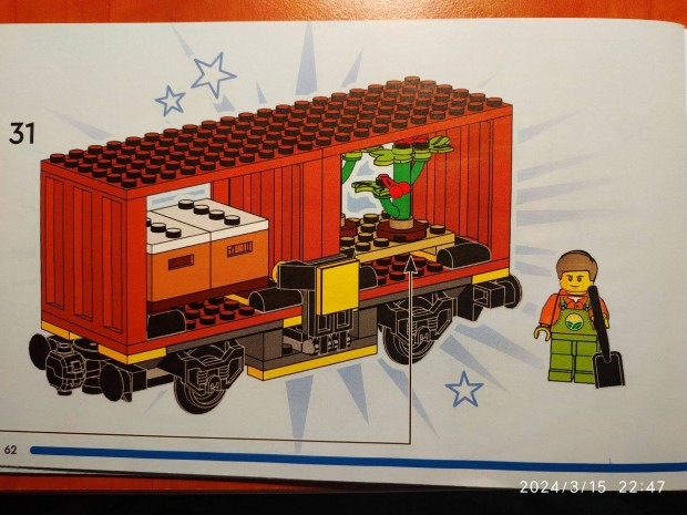 LEGO City kontner szllt tehervagon vonat