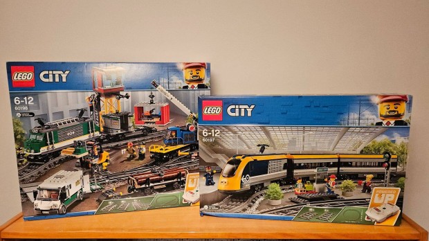 LEGO City j, bontatlan 60197, 60198 vonatos kszletek egyben