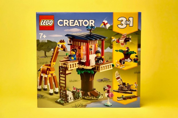 LEGO Creator 31116 Szafari lombhz a vadonban, j, Bontatlan