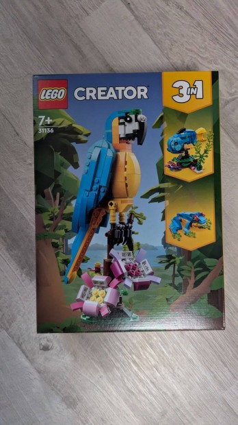 LEGO Creator 3-in-1 - Egzotikus papagj (31136) j, bontatlan!