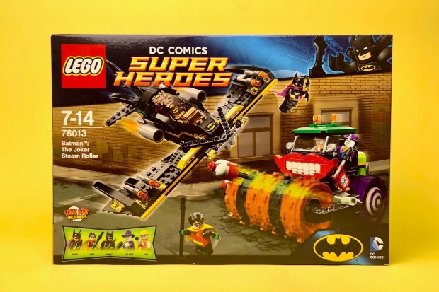 LEGO DC 76013 Batman The Joker Steam Roller, Uj, Bontatlan