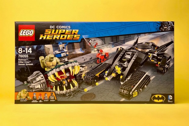 LEGO DC 76055 Batman Killer Croc Sewer Smash, Uj, Bontatlan