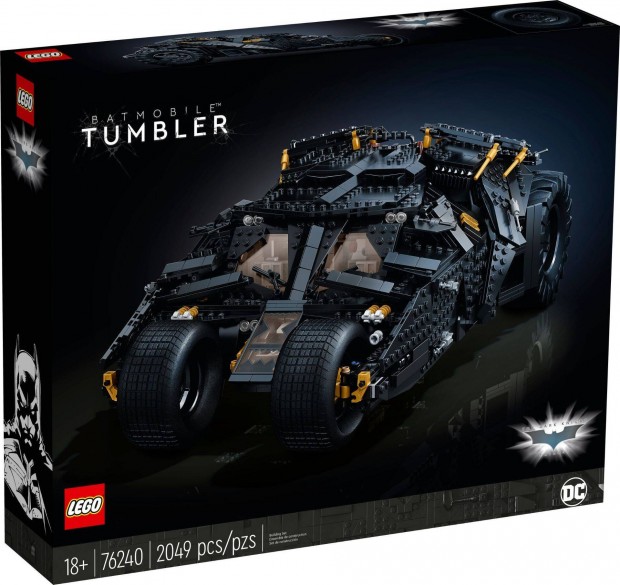 LEGO DC Super Heroes 76240 Batmobile Tumbler j, bontatlan