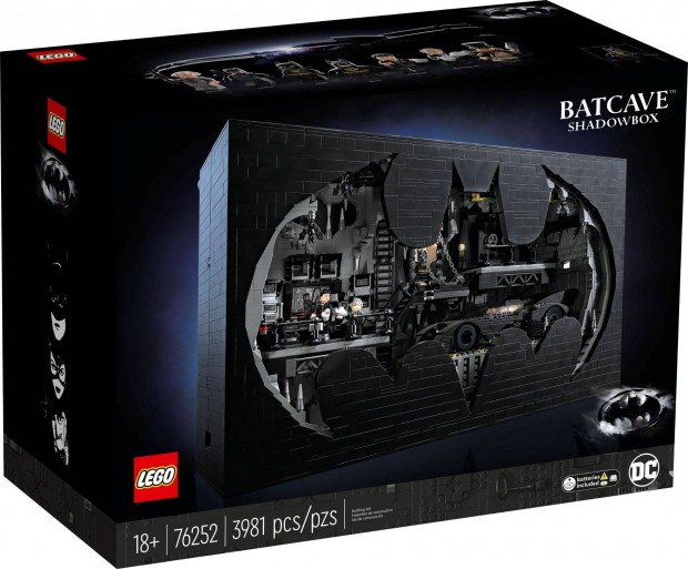 LEGO DC Super Heroes 76252 Batcave Shadow Box j, bontatlan