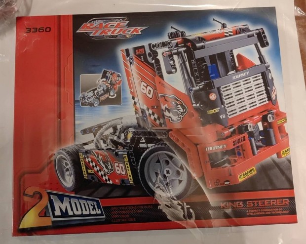 LEGO-Decool 3360 Race Truck Car 2 In 1 Transformable Model 