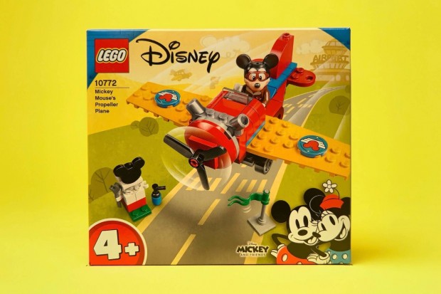 LEGO Disney 10772 Mickey Mouse's Propeller Plane, Uj, Bontatlan