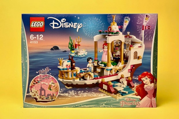 LEGO Disney 41153 Ariel's Royal Celebration Boat, Uj, Bontatlan