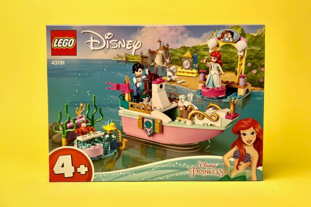 LEGO Disney 43191 Ariel's Celebration Boat, Uj, Bontatlan