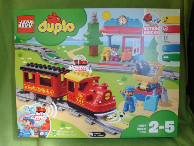 LEGO Duplo 10874 Gzmozdonyos vonat kszlet Bontatlan