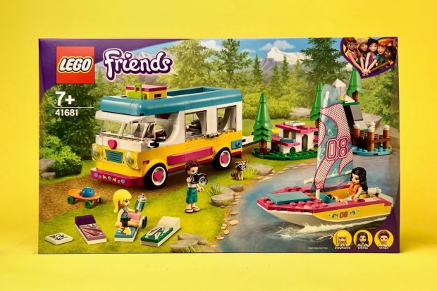 LEGO Friends 41681 Forest Camper Van and Sailboat, j, Bontatlan