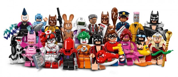 LEGO Gyjthet Batman Movie minifigura szria, teljes sorozat 20 db, 7