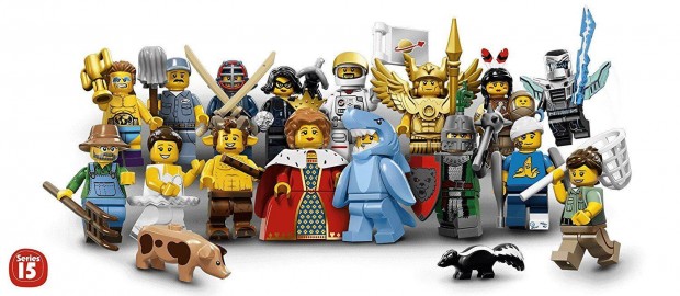 LEGO Gyjthet minifigura 15. szria, teljes sorozat 16 db, 71011 j