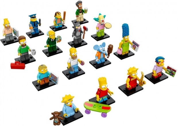 LEGO Gyjthet minifigura Simpson 1 szria, teljes sorozat 16 db, 7100