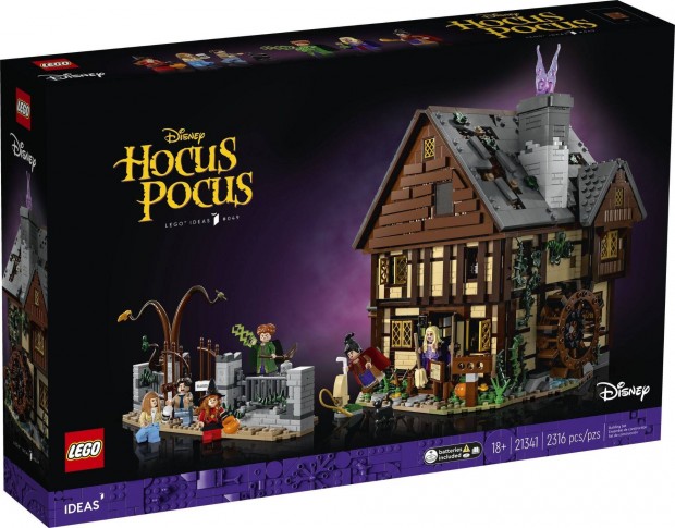 LEGO Ideas 21341 Disney Hocus Pocus: The Sanderson Sisters' Cottage j