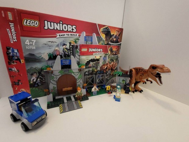LEGO Juniors - T. rex kitrs 10758 (doboz+katalgus)