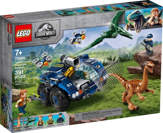 LEGO Jurassic World 75940 Gallimimus and Pteranodon Breakout j, bonta