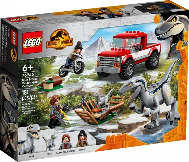 LEGO Jurassic World 76946 Blue & Beta Velociraptor Capture j, bontatl