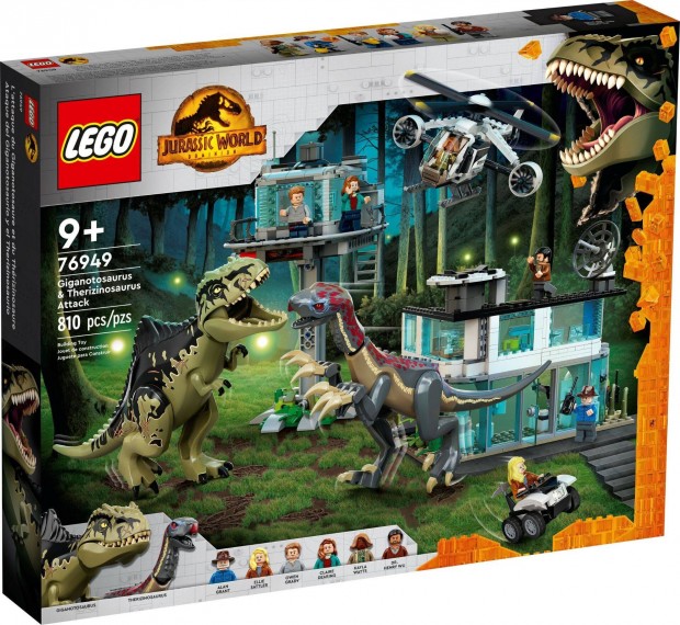 LEGO Jurassic World 76949 Giganotosaurus & Therizinosaurus Attack j,