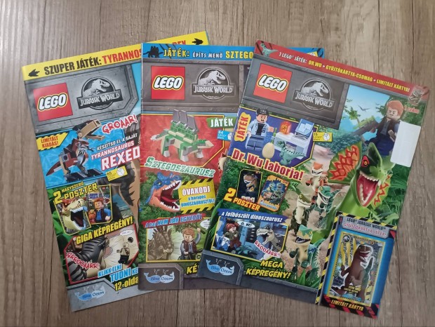 LEGO Jurassic World dn dinoszaurusz magazin, jsg 