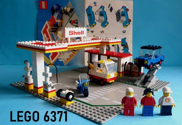 LEGO Legoland 6371 Shell Service Station (1983), hinytalan, tmutat