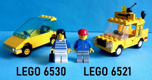 LEGO Legoland 6530 Sport Coupe 6521 Emergency Repair Truck, hiánytalan