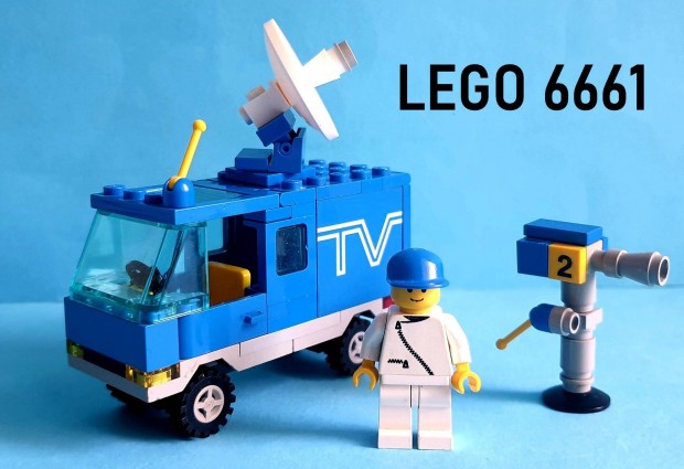 LEGO Legoland 6661 TV Van / Mobile TV Studio (1989), hinytalan