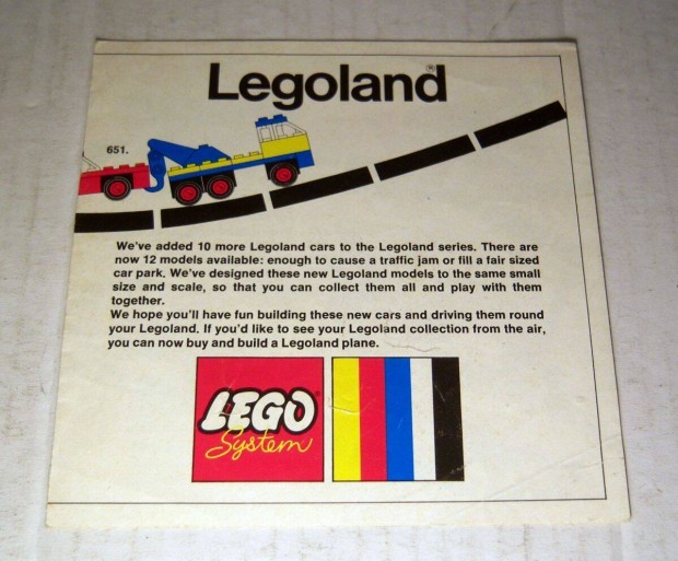 LEGO Legoland Katalgus 1972 (97314-OS)