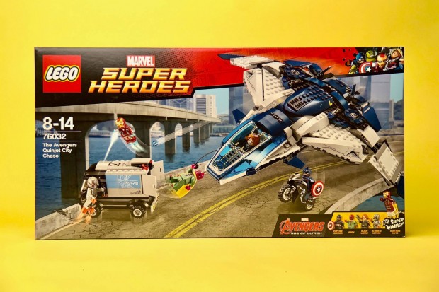 LEGO Marvel 76032 The Avengers Quinjet City Chase, Uj, Bontatlan