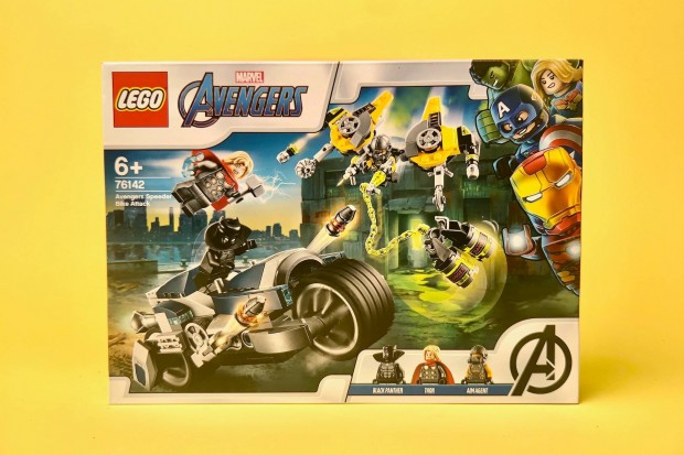 LEGO Marvel 76142 Avengers Speeder Bike Attack, Uj, Bontatlan