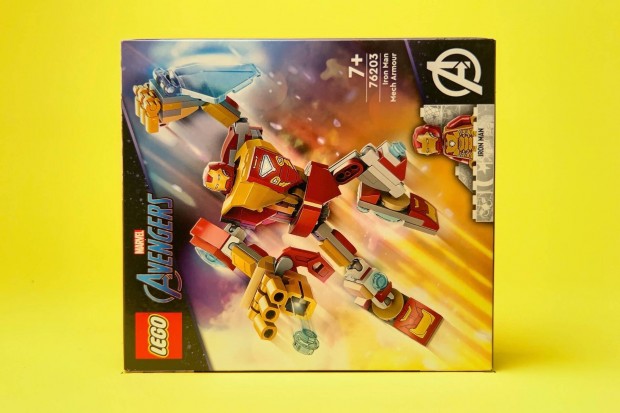 LEGO Marvel 76203 Iron Man Mech Armor, Uj, Bontatlan