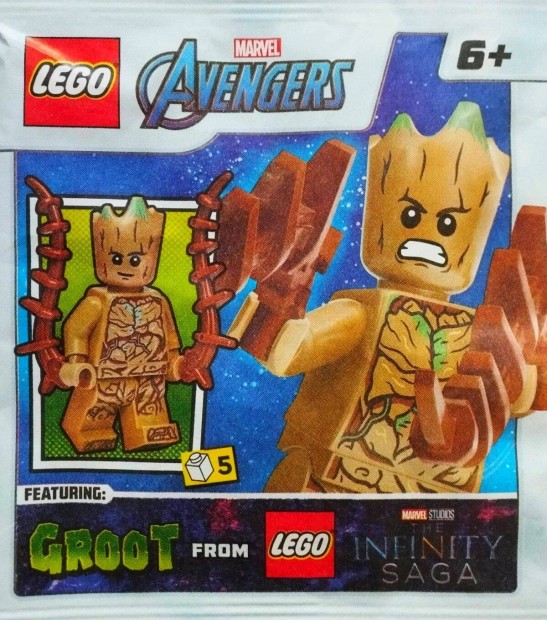 LEGO Marvel Avengers Galaxis rzi - Groot Mini Figura 242319 Polybag