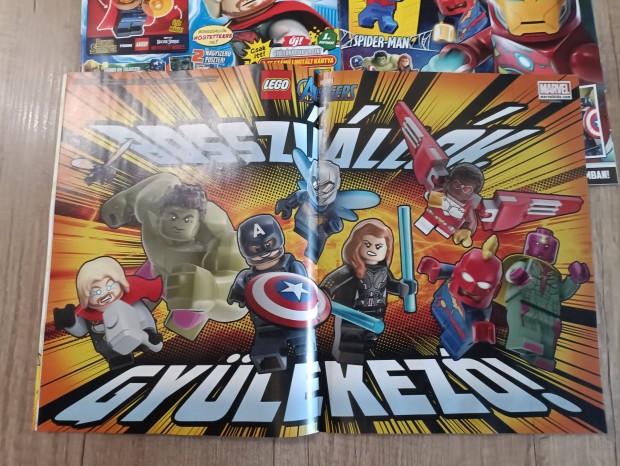 LEGO Marvel szuperhsk magazin jsg 5db magyar nyelv 