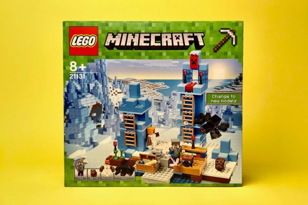 LEGO Minecraft 21131 The Ice Spikes, Uj, Bontatlan