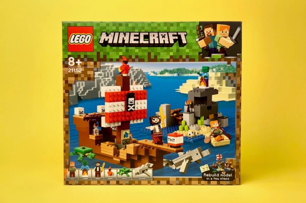 LEGO Minecraft 21152 Pirate Ship, j, Bontatlan