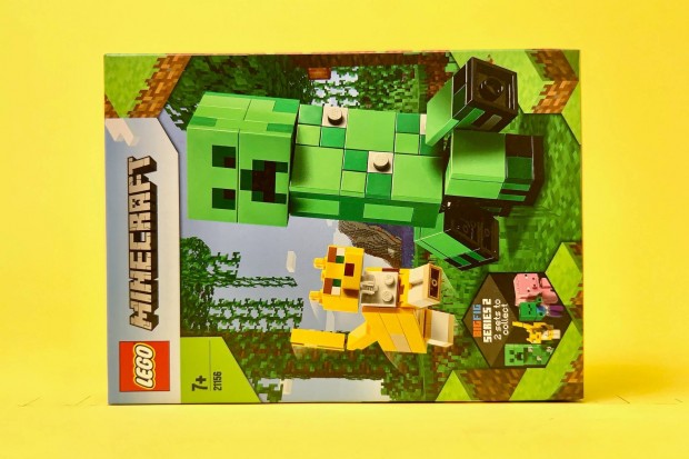 LEGO Minecraft 21156 Bigfig Creeper and Ocelot, j, Bontatlan