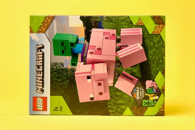 LEGO Minecraft 21157 Bigfig Pig with Baby Zombie, j, Bontatlan