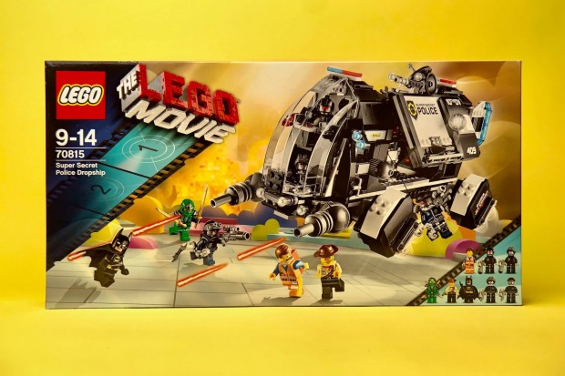 LEGO Movie 70815 Super Secret Police Dropship, Uj, Bontatlan