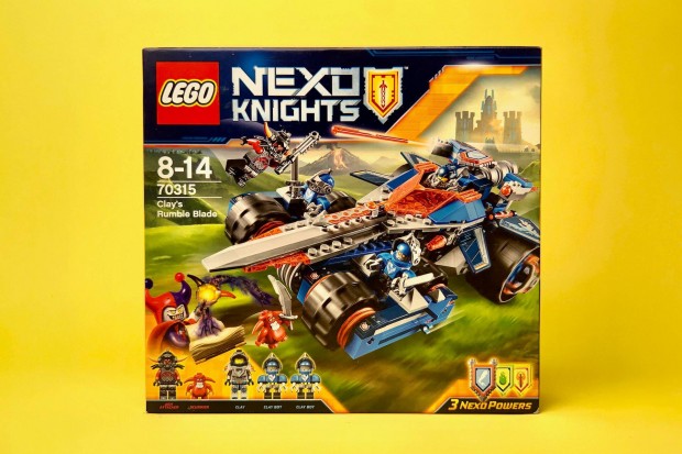 LEGO Nexo Knights 70315 Clay's Rumble Blade, Uj, Bontatlan