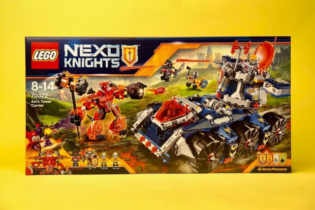 LEGO Nexo Knights 70322 Axl toronyhordozja, Uj, Bontatlan