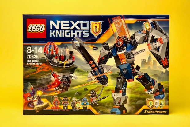 LEGO Nexo Knights 70326 A Fekete Lovag Robot, Uj, Bontatlan