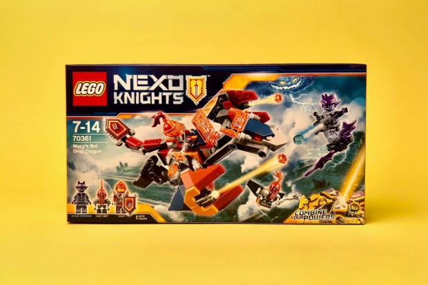 LEGO Nexo Knights 70361 Macy's Bot Drop Dragon, Uj, Bontatlan
