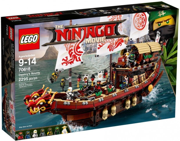 LEGO Ninjago 70618 Destiny's Bounty bontatlan, j