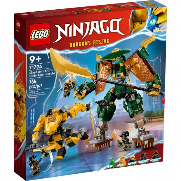 LEGO Ninjago 71794 Lloyd s Arin nindzsacsapatnak robotjai