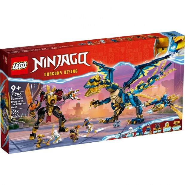 LEGO Ninjago 71796 Elemi srknyok vs. A csszrn robotja - 71796