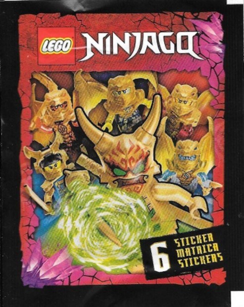 LEGO Ninjago Crystalized 6db-os Collectible Sticker matrica csomag j