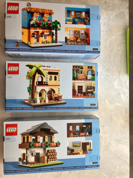 LEGO Seasonal 40583 , 40590, 40594 Hzak a nagyvilgban 1-2-3